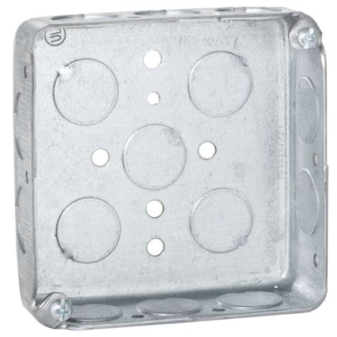 5 square electrical box 1 1 4 ko|RACO 185 4 in. Square Box Drawn 1.